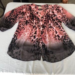 DAY TRIP / cheetah blouse